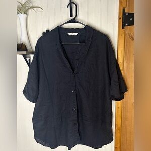 Men's Black H&M button up XL